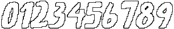 CS Gregory Pixel Outline otf (400) Font OTHER CHARS