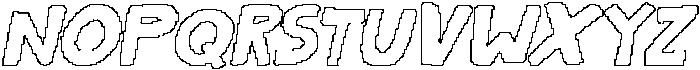 CS Gregory Pixel Outline otf (400) Font UPPERCASE