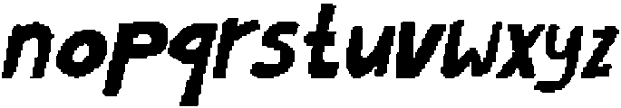 CS Gregory Pixel Regular otf (400) Font LOWERCASE