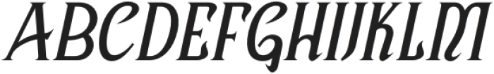 CS Gretha Italic otf (400) Font UPPERCASE