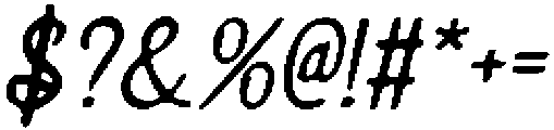 CS Greylin Drawn Italic otf (400) Font OTHER CHARS