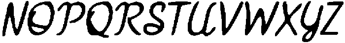 CS Greylin Drawn Italic otf (400) Font UPPERCASE