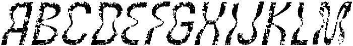 CS Grompy Stamp Italic otf (400) Font UPPERCASE