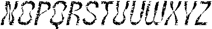 CS Grompy Stamp Italic otf (400) Font UPPERCASE