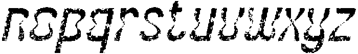 CS Grompy Stamp Italic otf (400) Font LOWERCASE