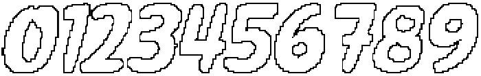 CS Grouse Pixel Outline otf (400) Font OTHER CHARS