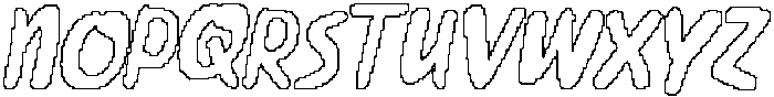 CS Grouse Pixel Outline otf (400) Font UPPERCASE