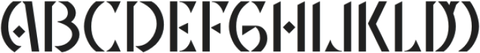 CS Grover Regular otf (400) Font UPPERCASE