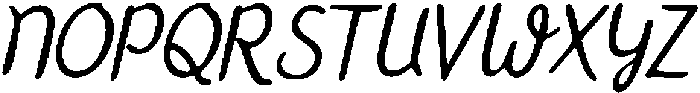 CS Hailey Drawn Italic otf (400) Font UPPERCASE