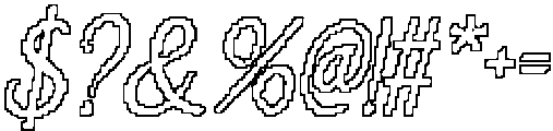 CS Hailey Pixel Outline otf (400) Font OTHER CHARS