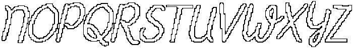 CS Hailey Pixel Outline otf (400) Font UPPERCASE