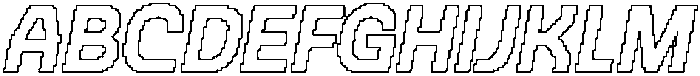 CS Halsey Pixel Outline otf (400) Font UPPERCASE