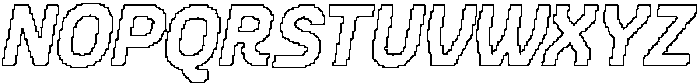 CS Halsey Pixel Outline otf (400) Font UPPERCASE