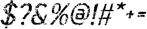CS Halton Stamp Italic otf (400) Font OTHER CHARS