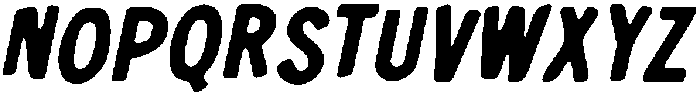 CS Happy Drawn Italic otf (400) Font UPPERCASE