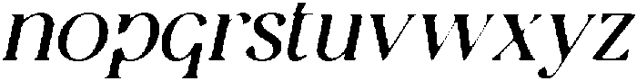 CS Hasten Drawn Italic otf (400) Font LOWERCASE
