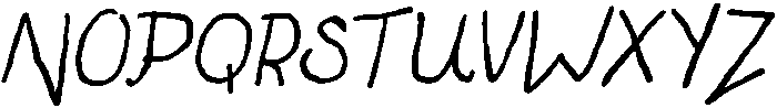 CS Hidera Italic otf (400) Font UPPERCASE