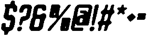 CS Hockey Drawn Italic otf (400) Font OTHER CHARS
