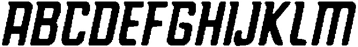 CS Hockey Drawn Italic otf (400) Font UPPERCASE