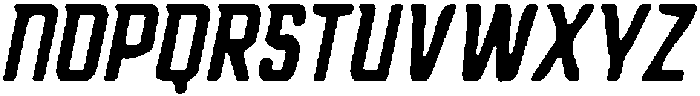 CS Hockey Drawn Italic otf (400) Font UPPERCASE