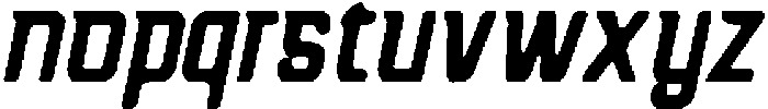 CS Hockey Drawn Italic otf (400) Font LOWERCASE