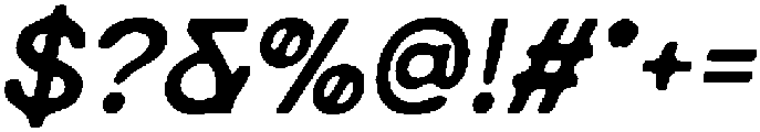 CS Horace Drawn Italic otf (400) Font OTHER CHARS