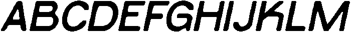CS Horace Drawn Italic otf (400) Font UPPERCASE