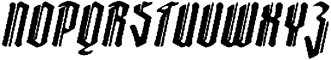 CS Hustle Drawn Italic otf (400) Font UPPERCASE