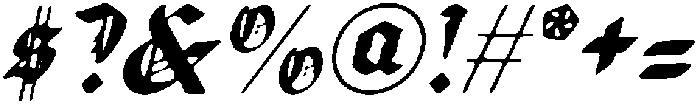 CS Hyena Drawn Italic otf (400) Font OTHER CHARS