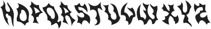 CS Hysteria Reverse Italic otf (400) Font UPPERCASE