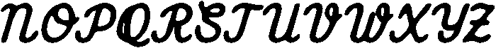 CS Kaylie Drawn Italic otf (400) Font UPPERCASE