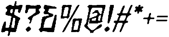 CS Kenshin Drawn Italic otf (400) Font OTHER CHARS