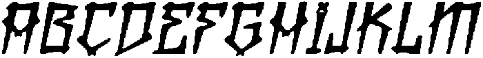 CS Kenshin Drawn Italic otf (400) Font UPPERCASE