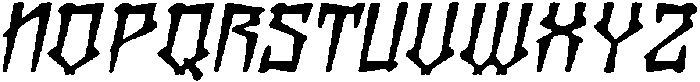CS Kenshin Drawn Italic otf (400) Font UPPERCASE