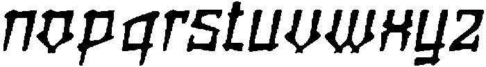 CS Kenshin Drawn Italic otf (400) Font LOWERCASE