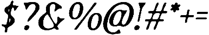 CS Lander Drawn Italic otf (400) Font OTHER CHARS