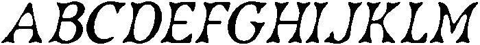 CS Lander Drawn Italic otf (400) Font UPPERCASE