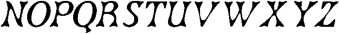 CS Lander Drawn Italic otf (400) Font UPPERCASE