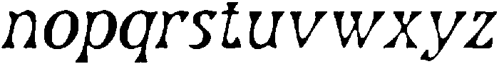 CS Lander Drawn Italic otf (400) Font LOWERCASE