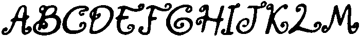 CS Layne Drawn Italic otf (400) Font UPPERCASE