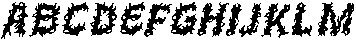 CS Leather Drawn Italic otf (400) Font UPPERCASE