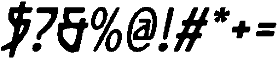 CS Lempo Drawn Italic otf (400) Font OTHER CHARS