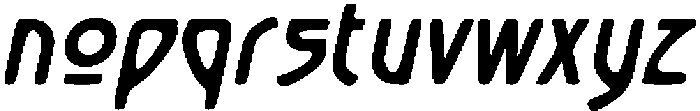 CS Lempo Drawn Italic otf (400) Font LOWERCASE