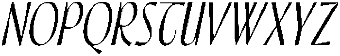 CS Lindens Italic otf (400) Font UPPERCASE