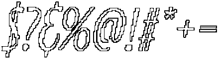 CS Lindens Pixel Outline otf (400) Font OTHER CHARS