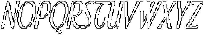 CS Lindens Pixel Outline otf (400) Font UPPERCASE