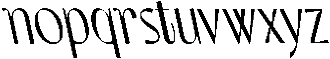 CS Lindens Reverse Italic otf (400) Font LOWERCASE