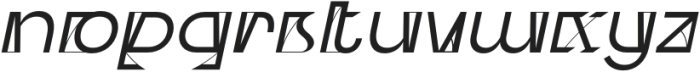 CS Locked Italic otf (400) Font LOWERCASE