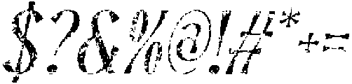 CS Lovisa Stamp Italic otf (400) Font OTHER CHARS