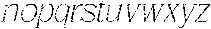 CS Lucien Stamp Italic otf (400) Font LOWERCASE